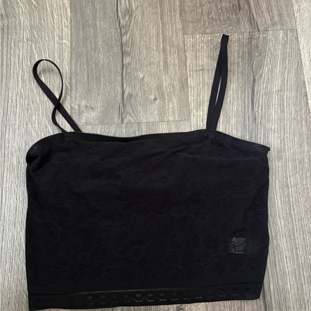 Aerie Black Lace Camisole Top
